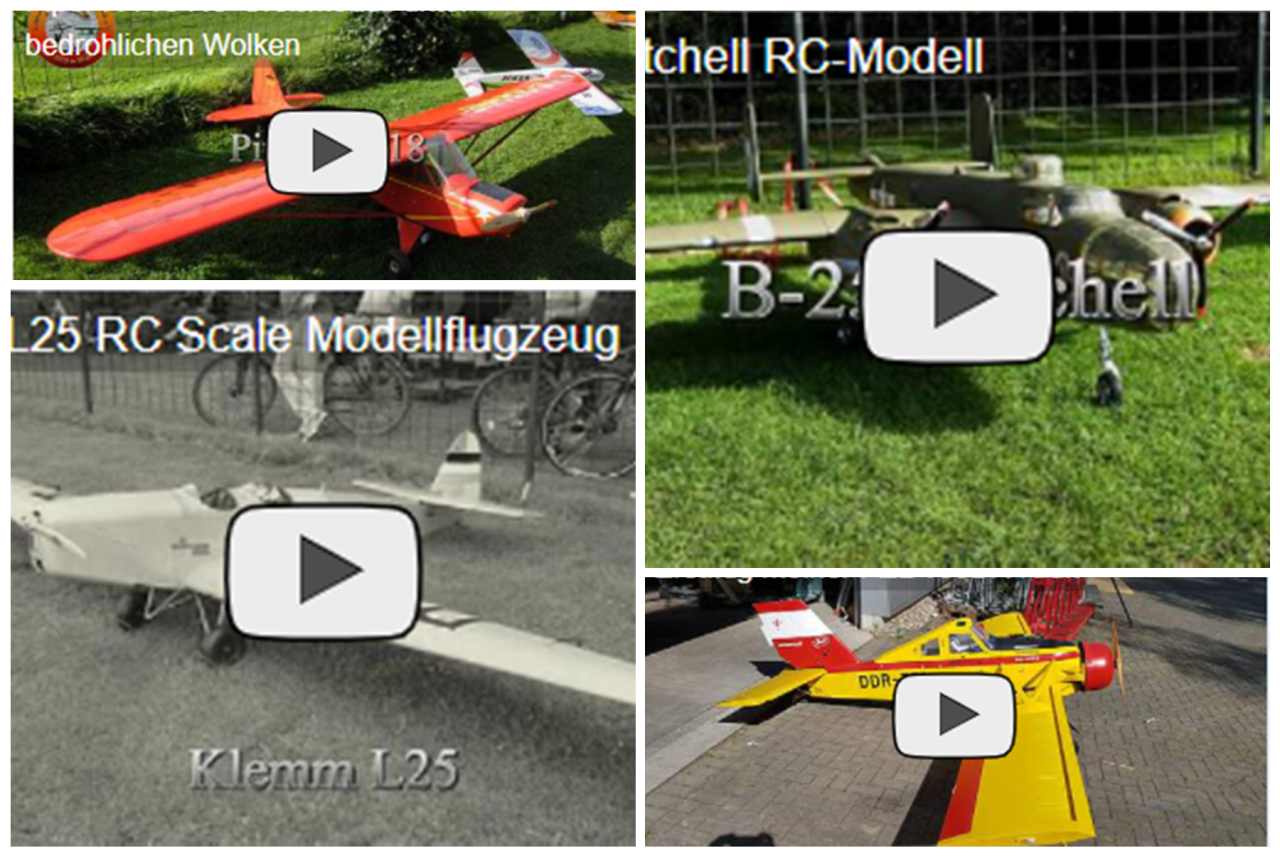 Anzeige von 4 Flächenvideos