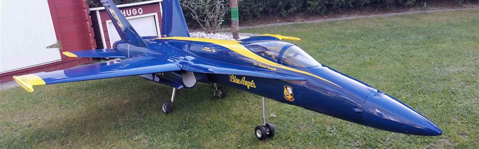 Jet Modellflugzeug F18 Hornet Blue Angles