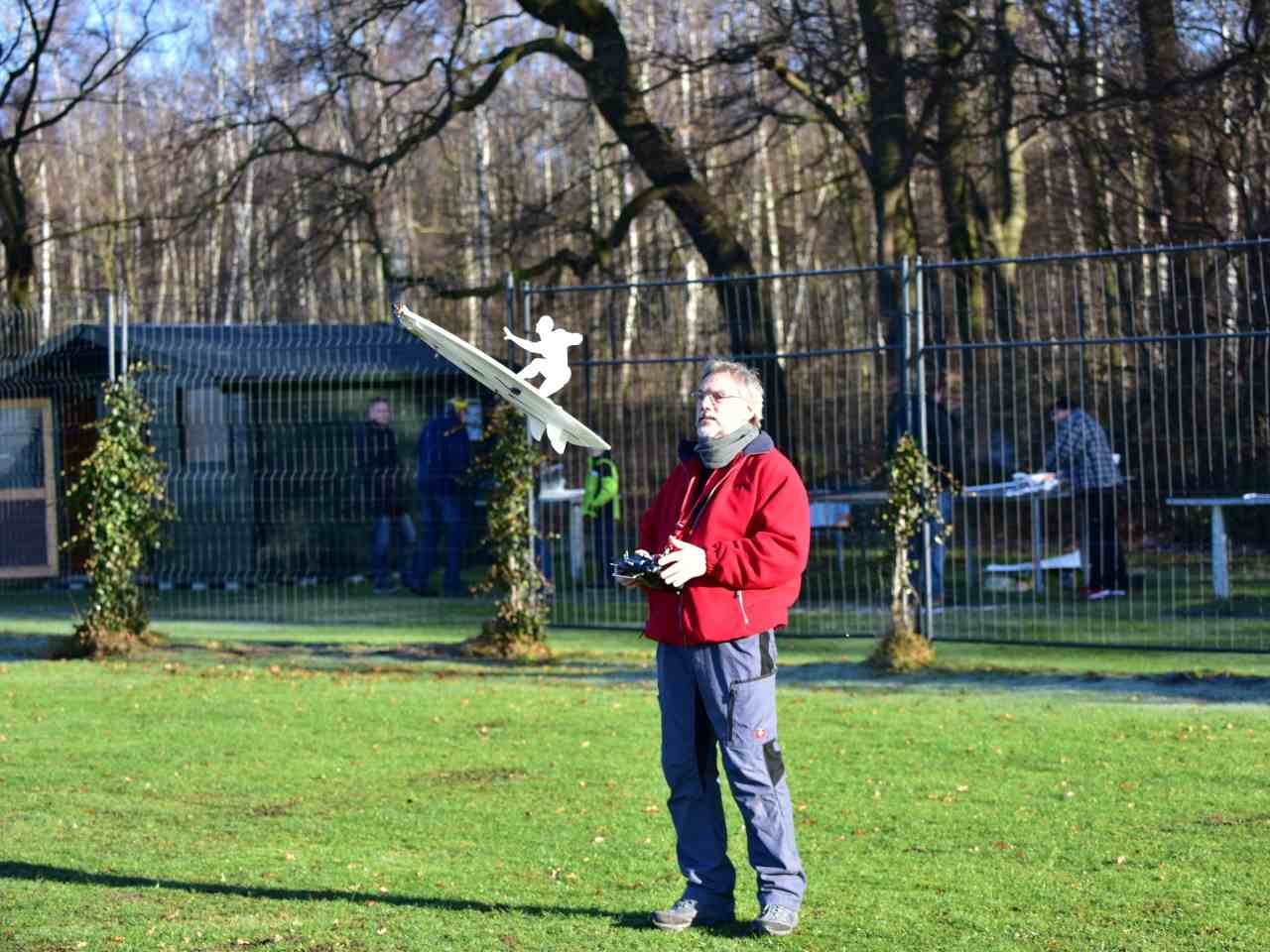 Foto mit Jürgen und seinem Skysurfer