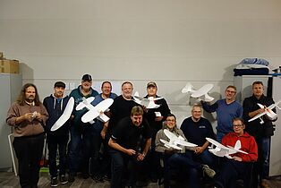 Alle Teilnehmer des Flugzeug Workshops
