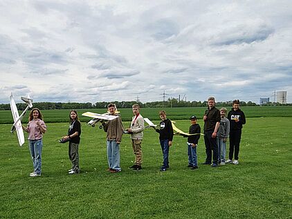 Teilnehmer der Modellflug AG