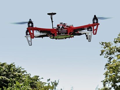 FPV Drohne im Flug