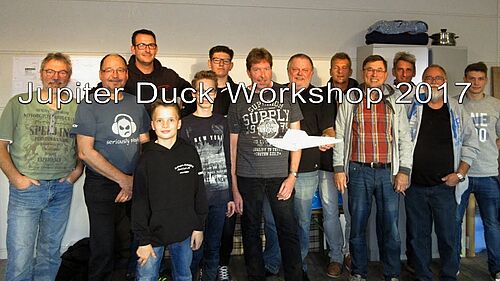 Jupiter Duck Workshop 2017 mit der Jugend des LMFC, Quadro-Howi